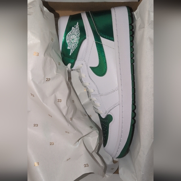 Nike Air Jordan 1 Golf Mid White and Green Size 10 - Picture 3 of 3